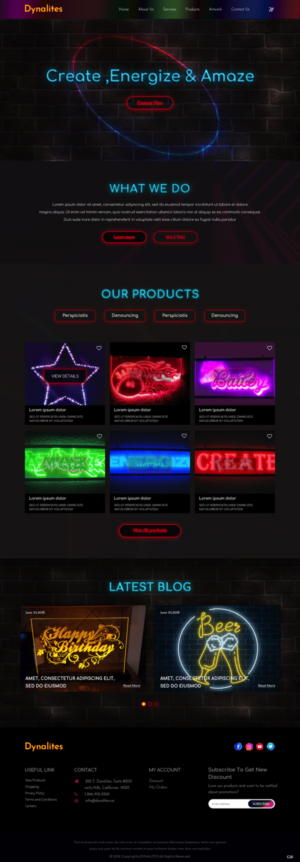 Diseño Web por pb para Dynalites | Diseño: #19311359