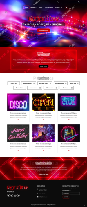 Diseño Web por pb para Dynalites | Diseño: #19311365