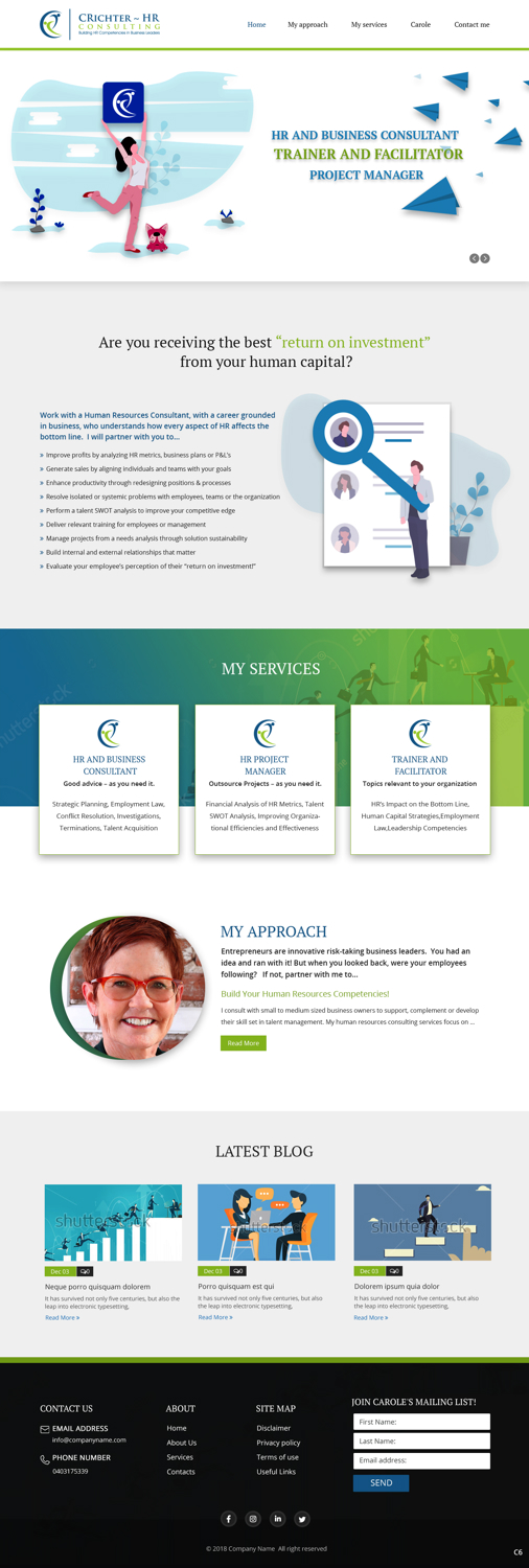 Wordpress Design by pb for this project | Design #19311391