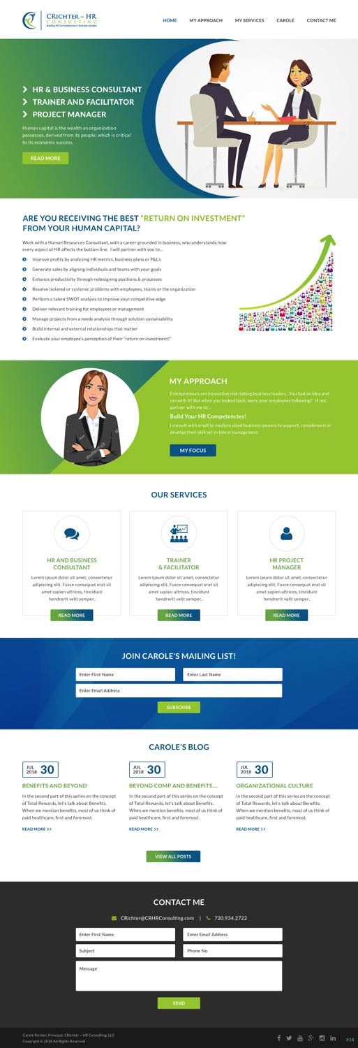 Wordpress Design by pb for this project | Design #19311405