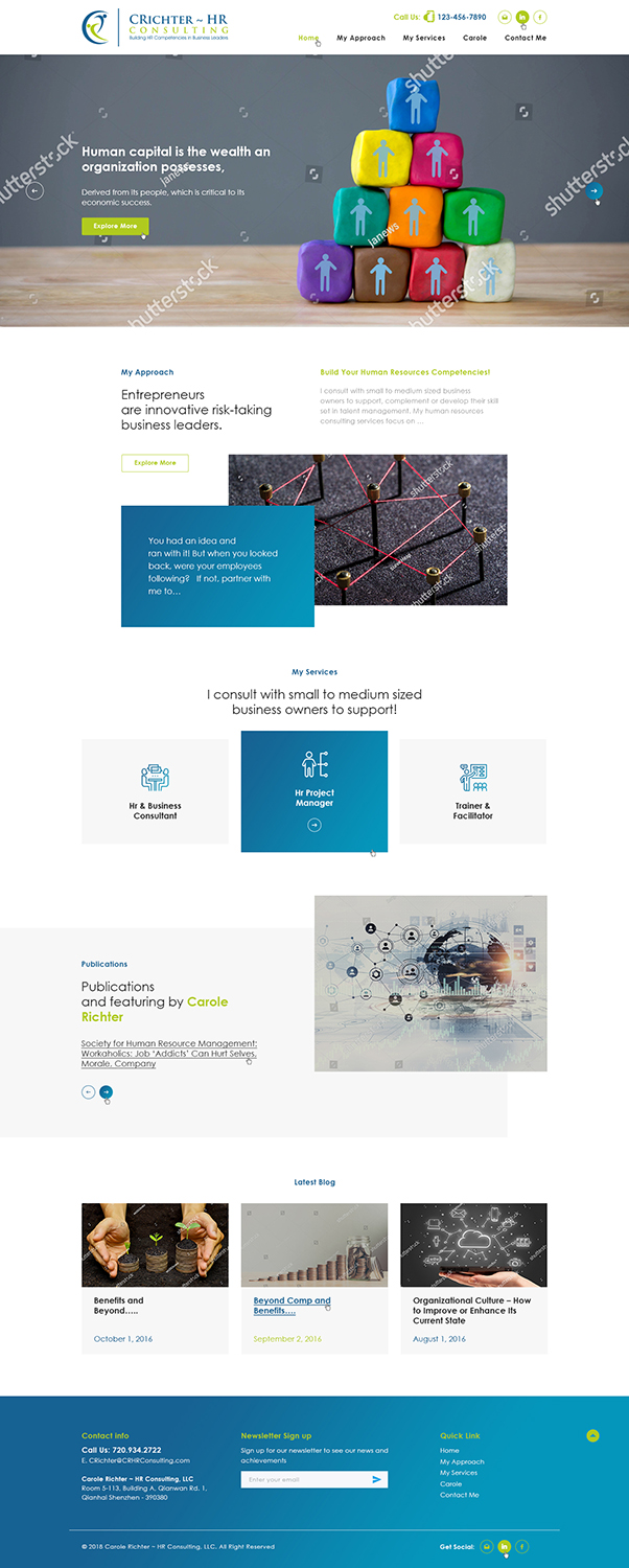 Wordpress Design by Ved Web Services for this project | Design #19315993