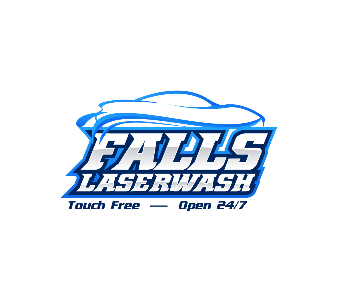 Logo Design by Sergio Coelho for Falls Laserwash | Design #19312881