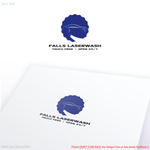 Logo Design by Anthony for Falls Laserwash | Design: #19323037