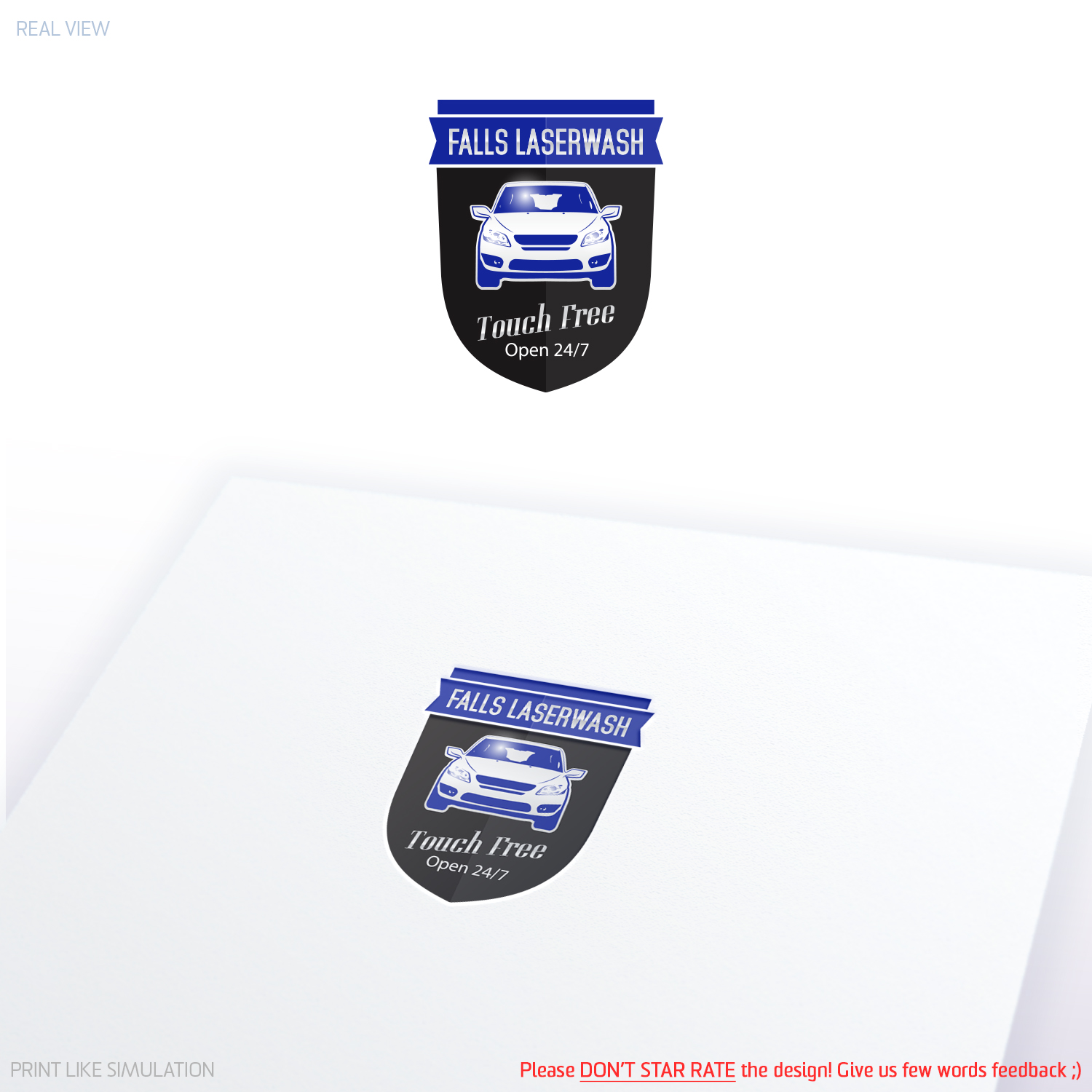 Logo Design by Anthony for Falls Laserwash | Design #19323038