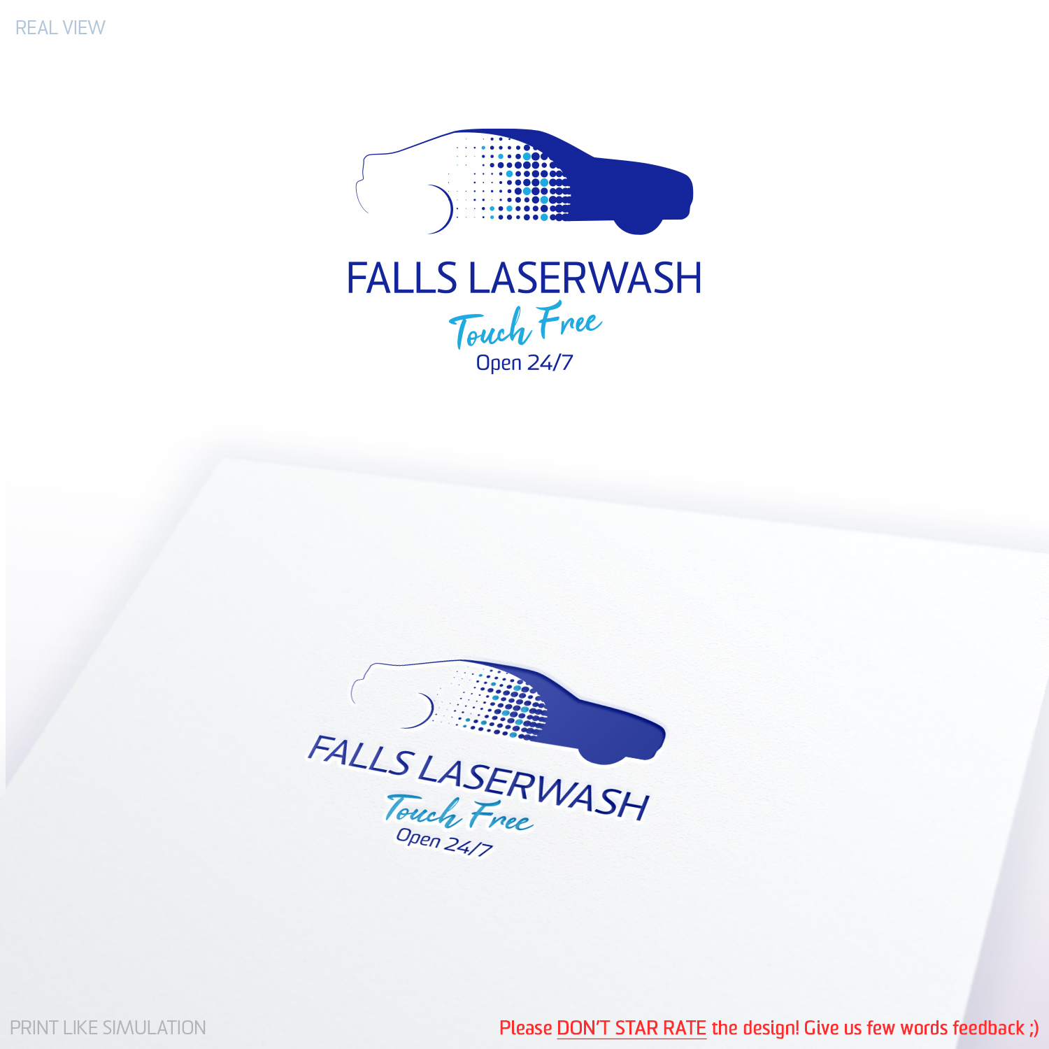 Logo Design by Anthony for Falls Laserwash | Design #19323039
