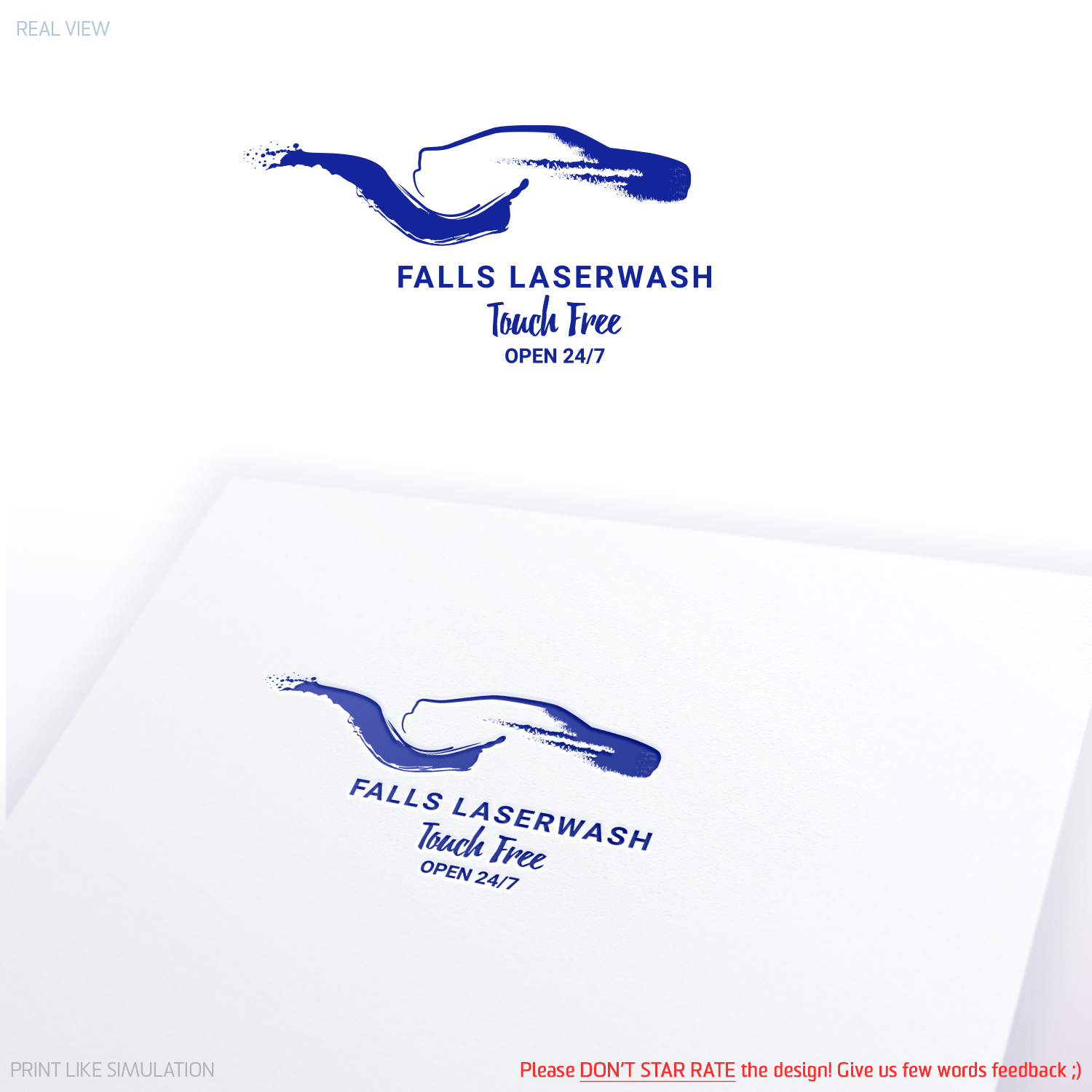 Logo Design by Anthony for Falls Laserwash | Design #19323040