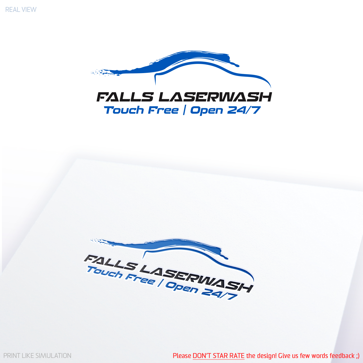 Logo Design by Anthony for Falls Laserwash | Design #19323041