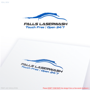 Logo Design by Anthony for Falls Laserwash | Design: #19323041