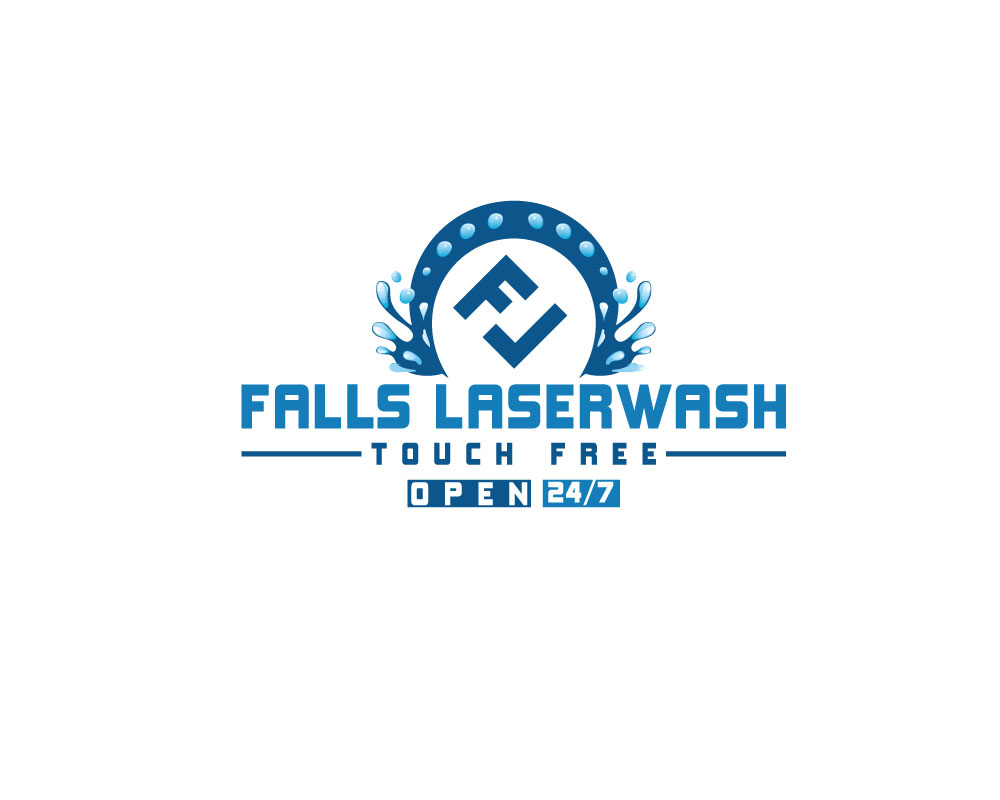 Logo Design by A S design @ for Falls Laserwash | Design #19315206