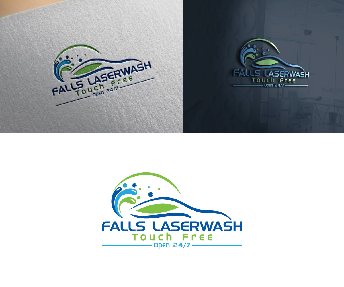 Logo Design by Gross for Falls Laserwash | Design #19306500