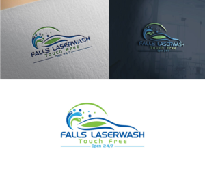 Logo Design by Gross for Falls Laserwash | Design: #19306500