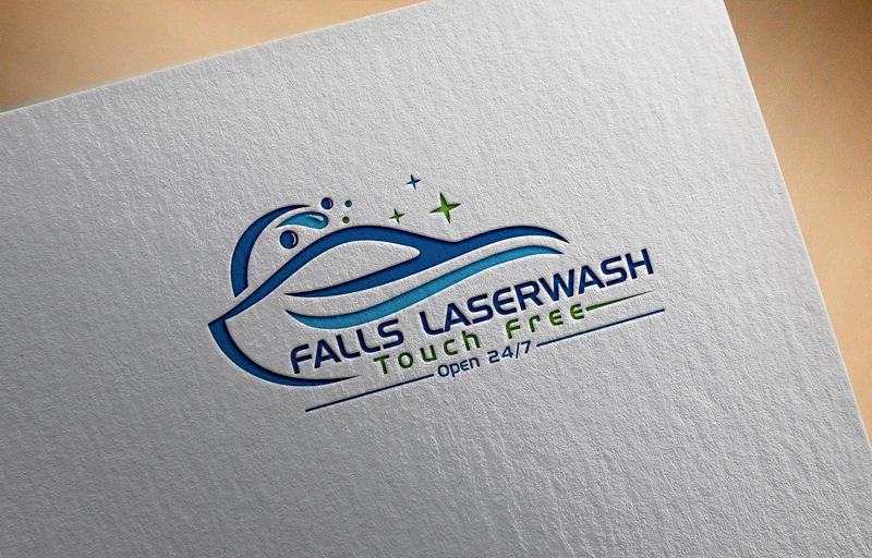 Logo Design by Gross for Falls Laserwash | Design #19306501