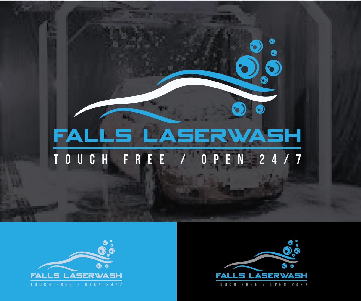 Logo Design by designmind78 for Falls Laserwash | Design #19292419