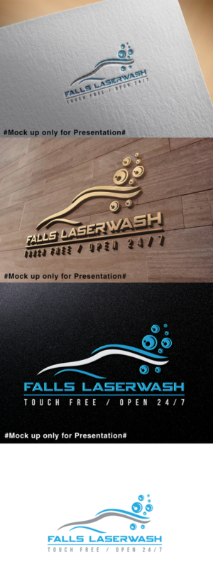 Logo Design by designmind78 for Falls Laserwash | Design: #19292420