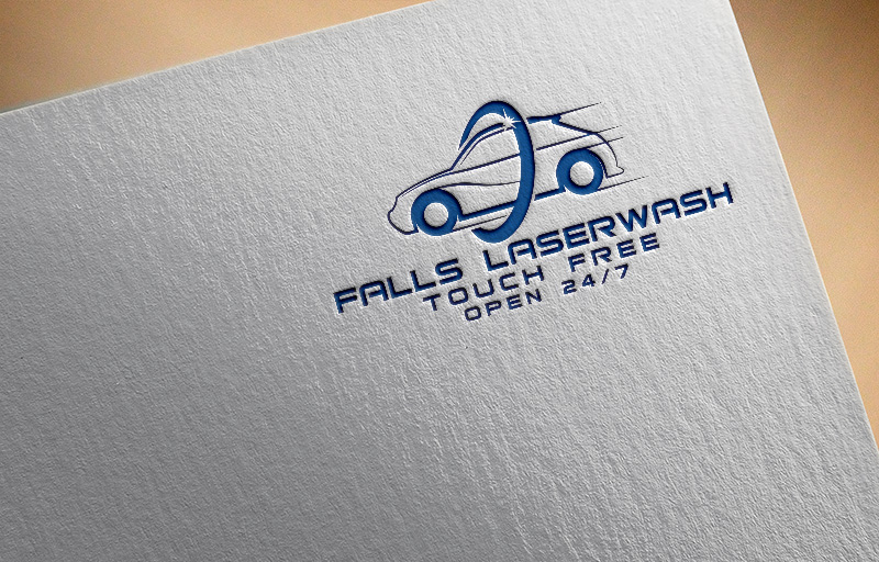 Logo Design by Synthi for Falls Laserwash | Design #19287466
