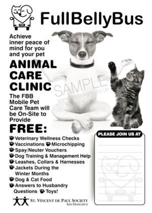 Mobile Pet Care Clinic in San Francisco Flyer | Flyer Design by the artworks