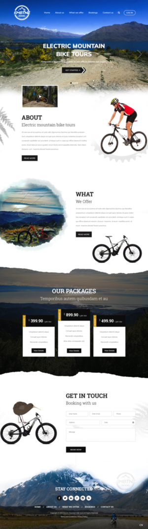 Web Design by pb for Electric Mountain Bike Tours NZ | Design: #19311375
