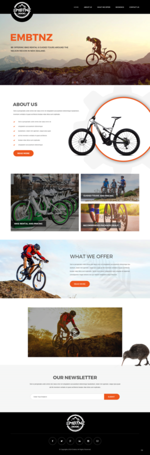 Web Design by pb for Electric Mountain Bike Tours NZ | Design: #19321802