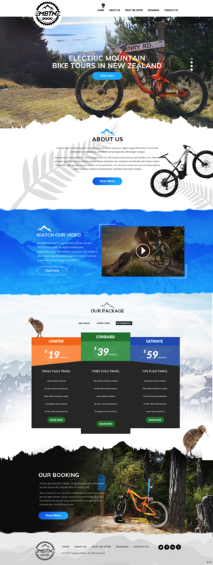 Web Design by pb for Electric Mountain Bike Tours NZ | Design: #19332440