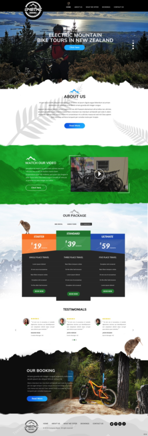 Web Design by pb for Electric Mountain Bike Tours NZ | Design: #19348642