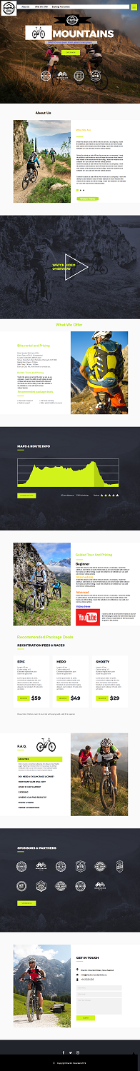 Web Design by farins88 for Electric Mountain Bike Tours NZ | Design: #19353433
