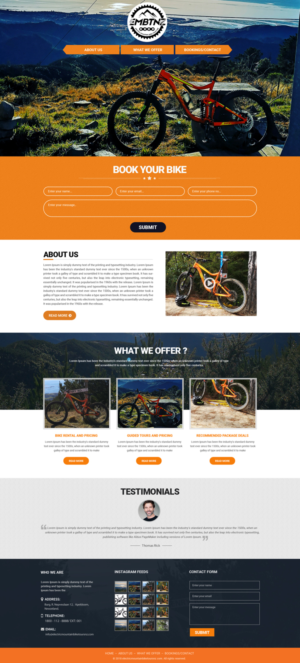 Web Design by Dream Logo Design for Electric Mountain Bike Tours NZ | Design: #19311670