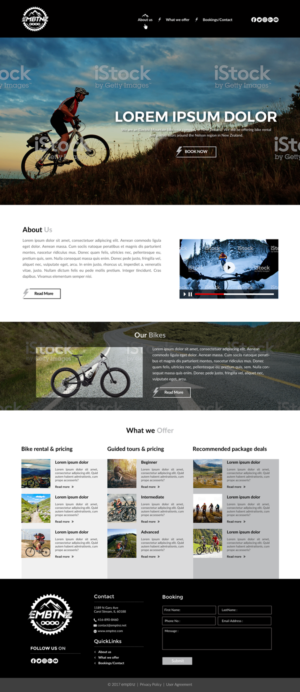 Web Design by chandrayaan.creative for Electric Mountain Bike Tours NZ | Design: #19308906