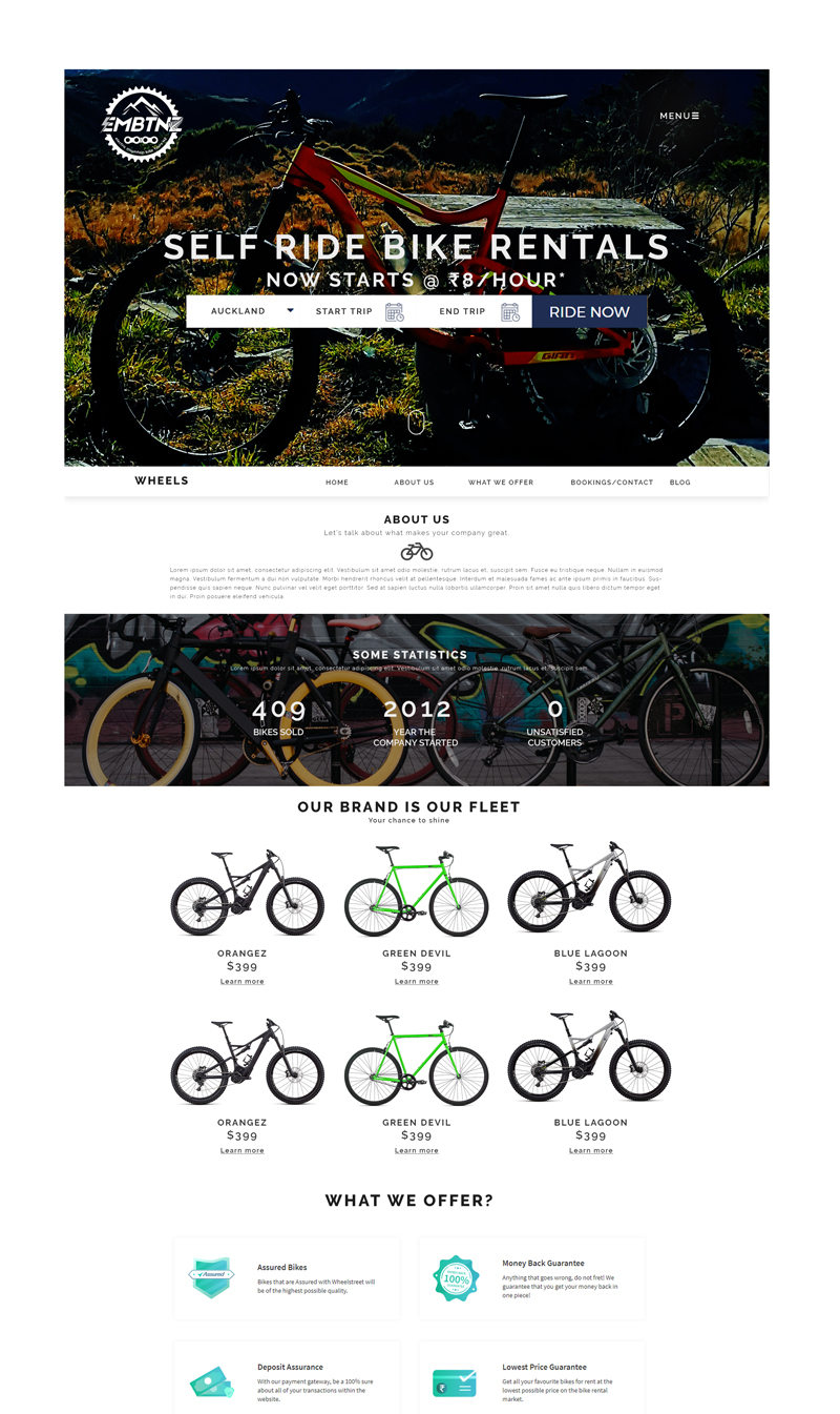 Web Design by Bhushan jha for Electric Mountain Bike Tours NZ | Design #19313536