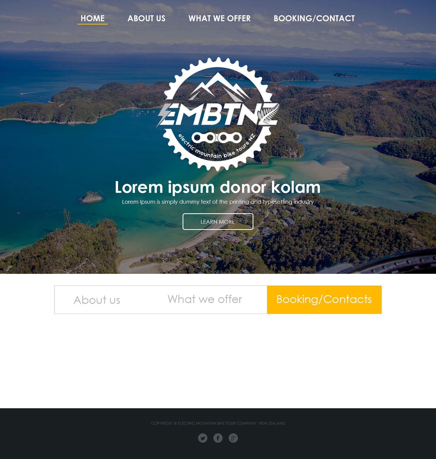 Web Design by UFMH for Electric Mountain Bike Tours NZ | Design #19327182