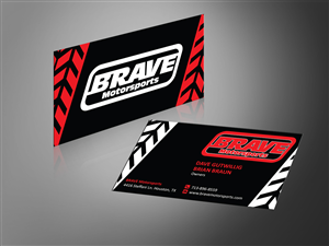 Brave Motorsports Card | Visitenkarten-Design von MT