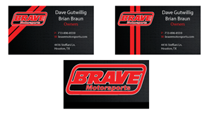Brave Motorsports Card | Business Card Design by TedAtkinson