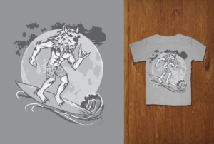  Cool summer vintage  Surfer t-shirt  design for guys  | T-Shirt-Design von MNM