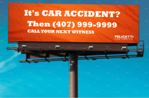 Accident Law Firm Billboard Bold Easy to See Car Accidents | Diseño de Cartelera por creative gravity