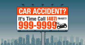 Accident Law Firm Billboard Bold Easy to See Car Accidents | Diseño de Cartelera por Maestroto