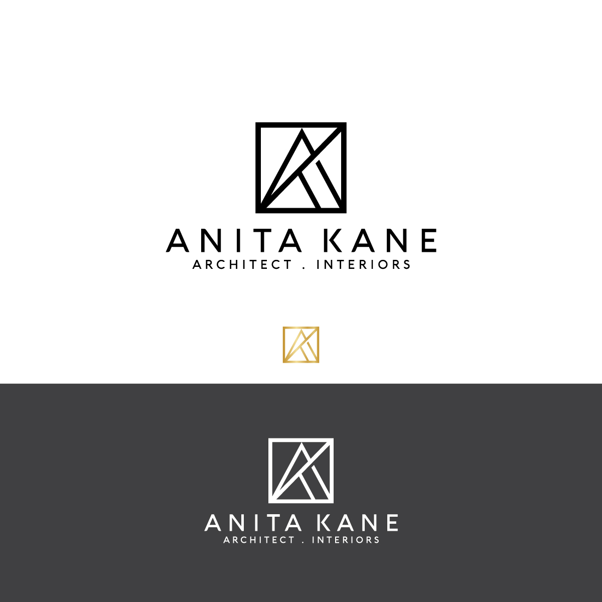 Logo Design by creative.bugs for Anita Kane Architect | Design #19307598