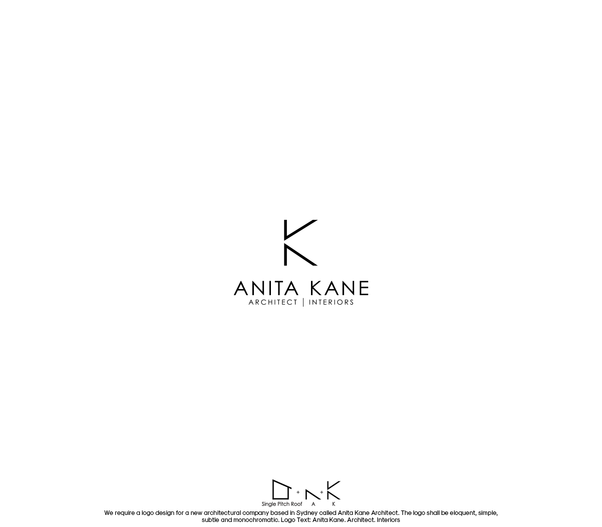 Diseño de Logo por GBDESIGN para Anita Kane Architect | Diseño #19305820