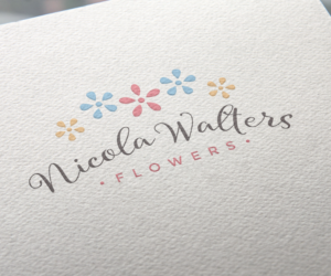 Nicola Walters Flowers | Logo Design by JoGraphicDesign