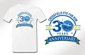 30th Anniversary Crossfield PTO Fun Run | Logo Design by NILDesigns