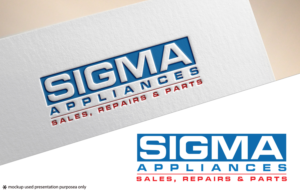 Sigma Appliances  (next line) Sales, Repairs & Parts  | Diseño de Logo por Juli creation