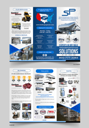 Tri-Fold Brochure for Transportation Equipment Dealer | Flyer Design by SAI DESIGNS