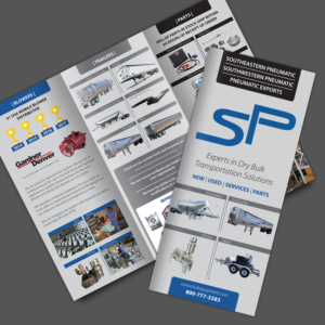 Tri-Fold Brochure for Transportation Equipment Dealer | Flyer Design by Ashley Erasmus