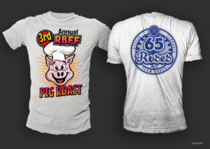Pig Roast: Cystic Fibrosis Fundraiser | Design de T-shirt par dsgrapiko