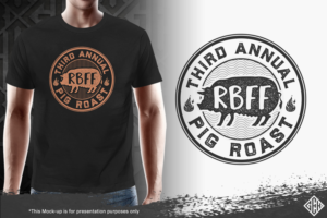 Pig Roast: Cystic Fibrosis Fundraiser | T-shirt Design by gekgrfx