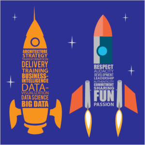 Consulting firm needs a rocket-shaped graph | Graphic Design by 75-R-P-Z