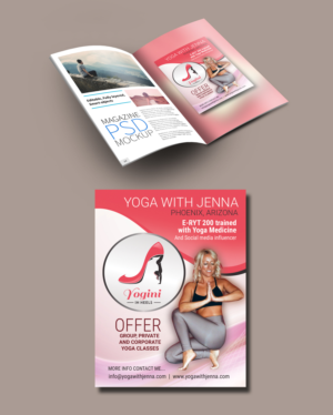 Diseño de Flyer por uk para Yoga With Jenna | Diseño: #19336966
