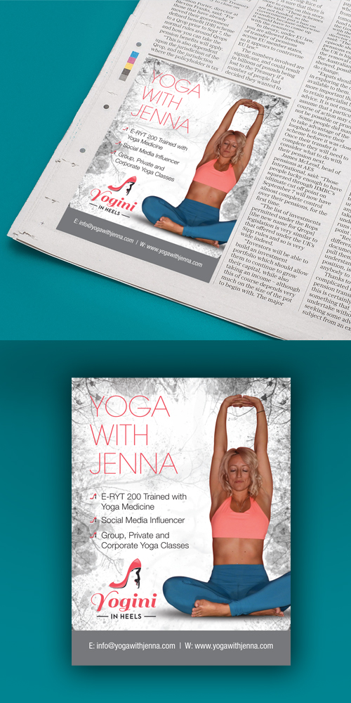 Flyer Design by decorusads for Yoga With Jenna | Design #19316101