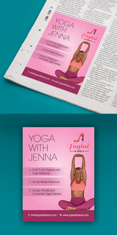 Flyer Design by decorusads for Yoga With Jenna | Design #19317530