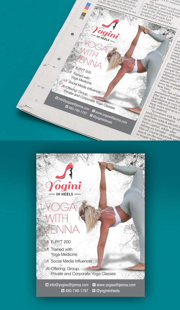 Flyer Design by decorusads for Yoga With Jenna | Design #19331408