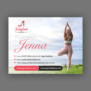 Diseño de Flyer por debdesign para Yoga With Jenna | Diseño: #19315606