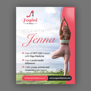 Diseño de Flyer por debdesign para Yoga With Jenna | Diseño: #19315610